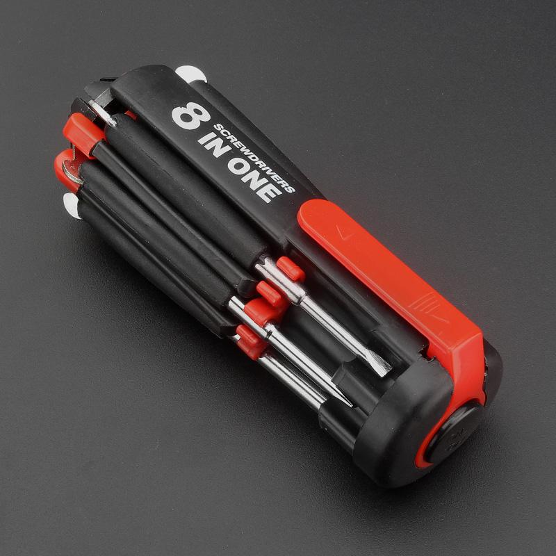 Multi-Bit Screwdriver Quick-Change Bits & LED Light