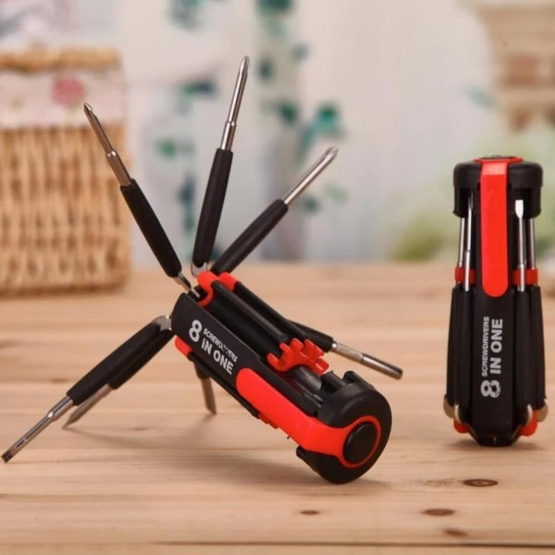 Multi-Bit Screwdriver Quick-Change Bits & LED Light