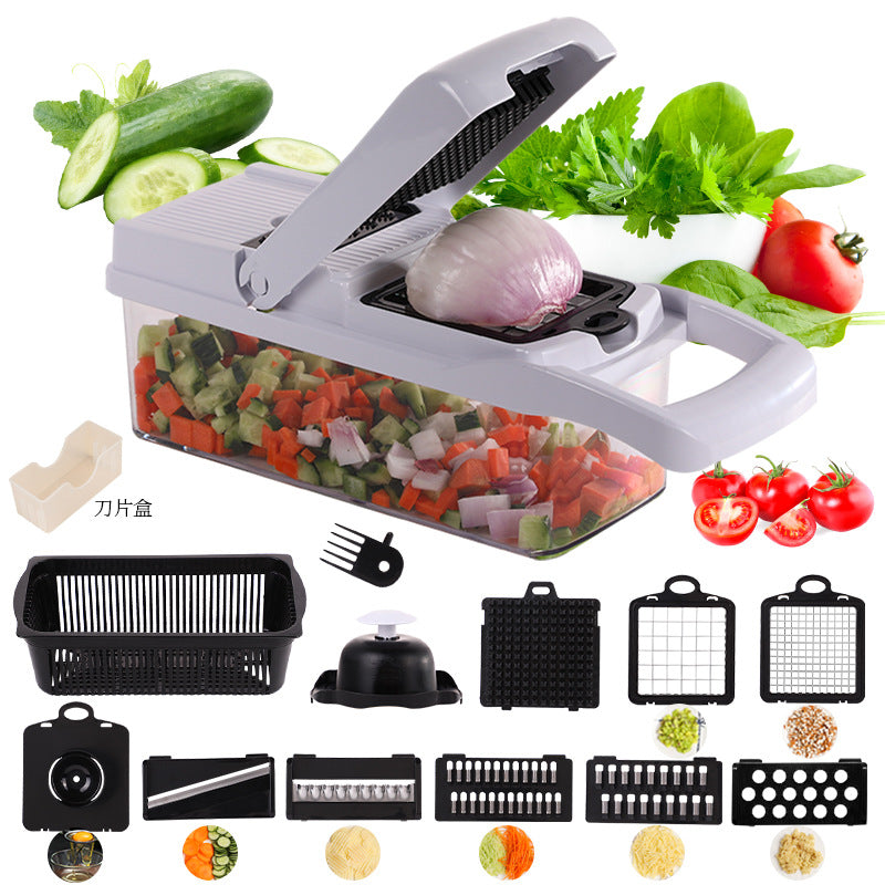 Multi Cutter Seven Stainless Steel Blades Non-Slip Base
