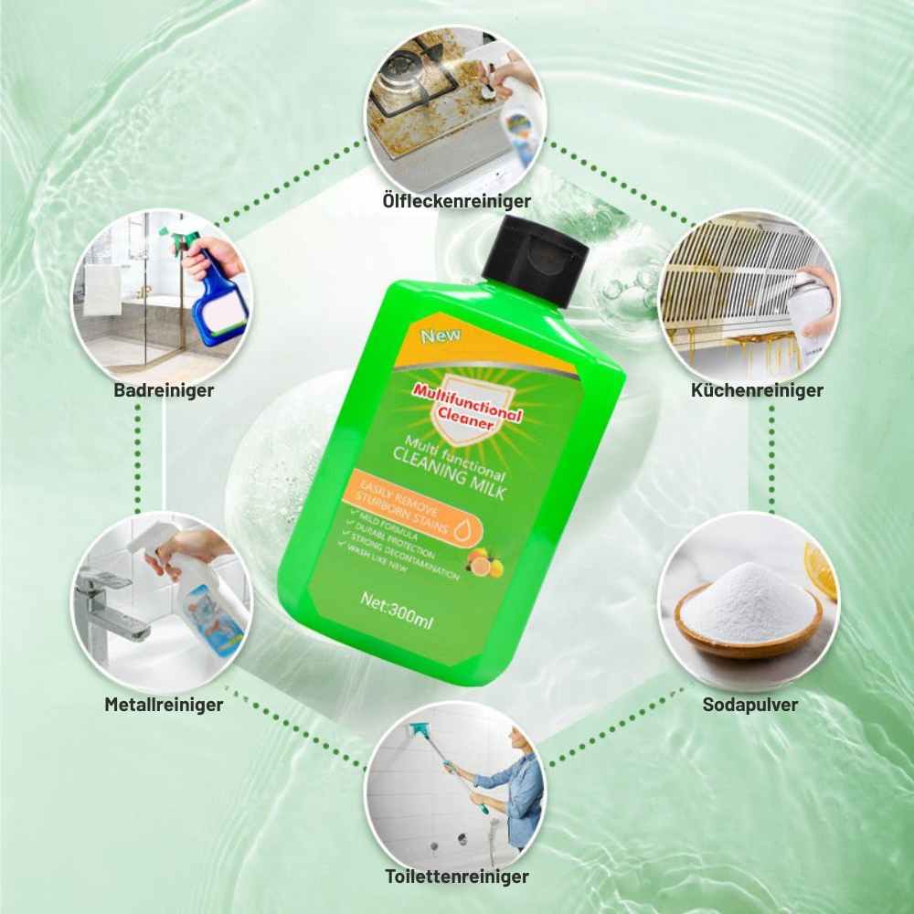 Multi-Surface Cleaner Grease-Removing Mild Formula & Lemon Scent 300 ml