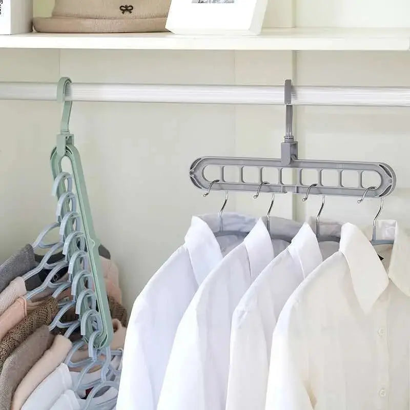 Multi-Tier Closet Hanger Space-Saving Holds 9 Garments