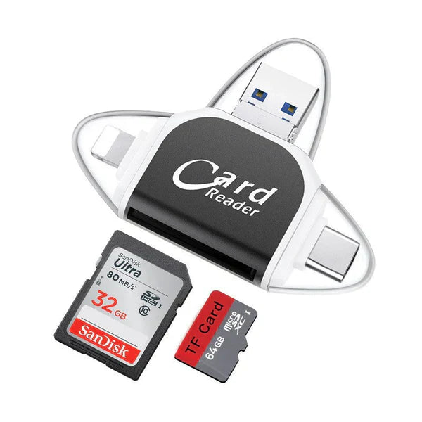 Multiport Card Reader USB-C USB-A Lightning SD & MicroSD