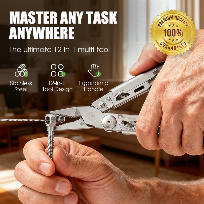Multitool 12-In-1 Foldable Stainless Steel