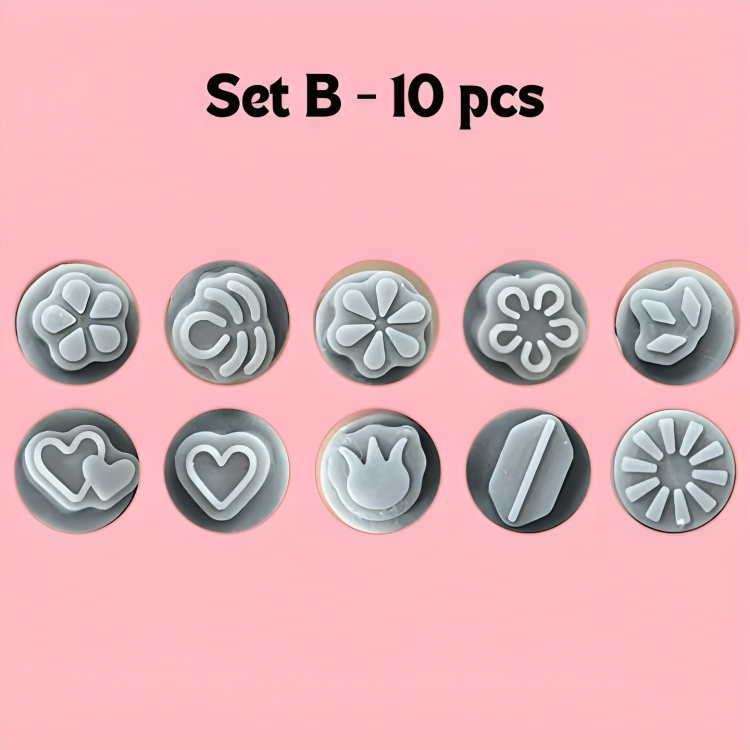 Nail Art Stamp Pen Interchangeable Patterns & One-Press