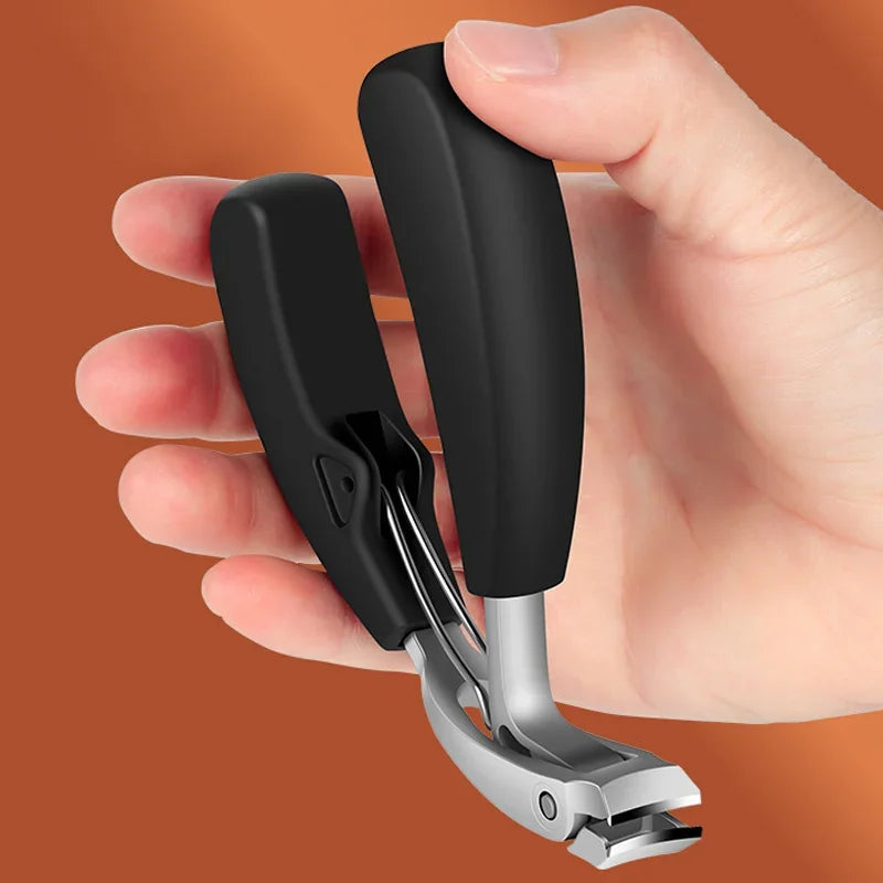 Nail Clipper Anti-Splash Guard Curved Stainless Steel