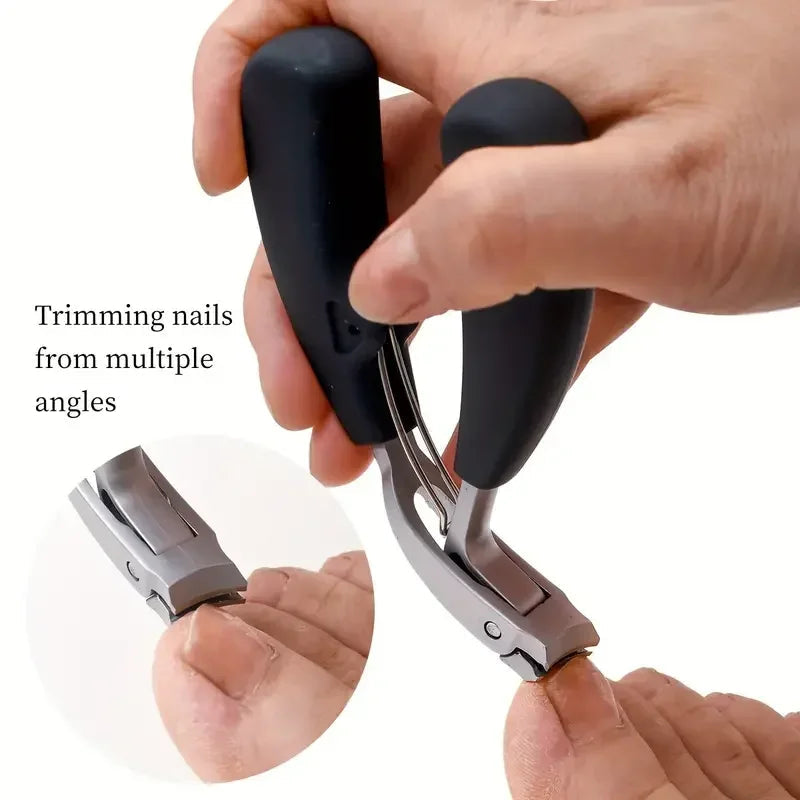 Nail Clipper Anti-Splash Guard Curved Stainless Steel