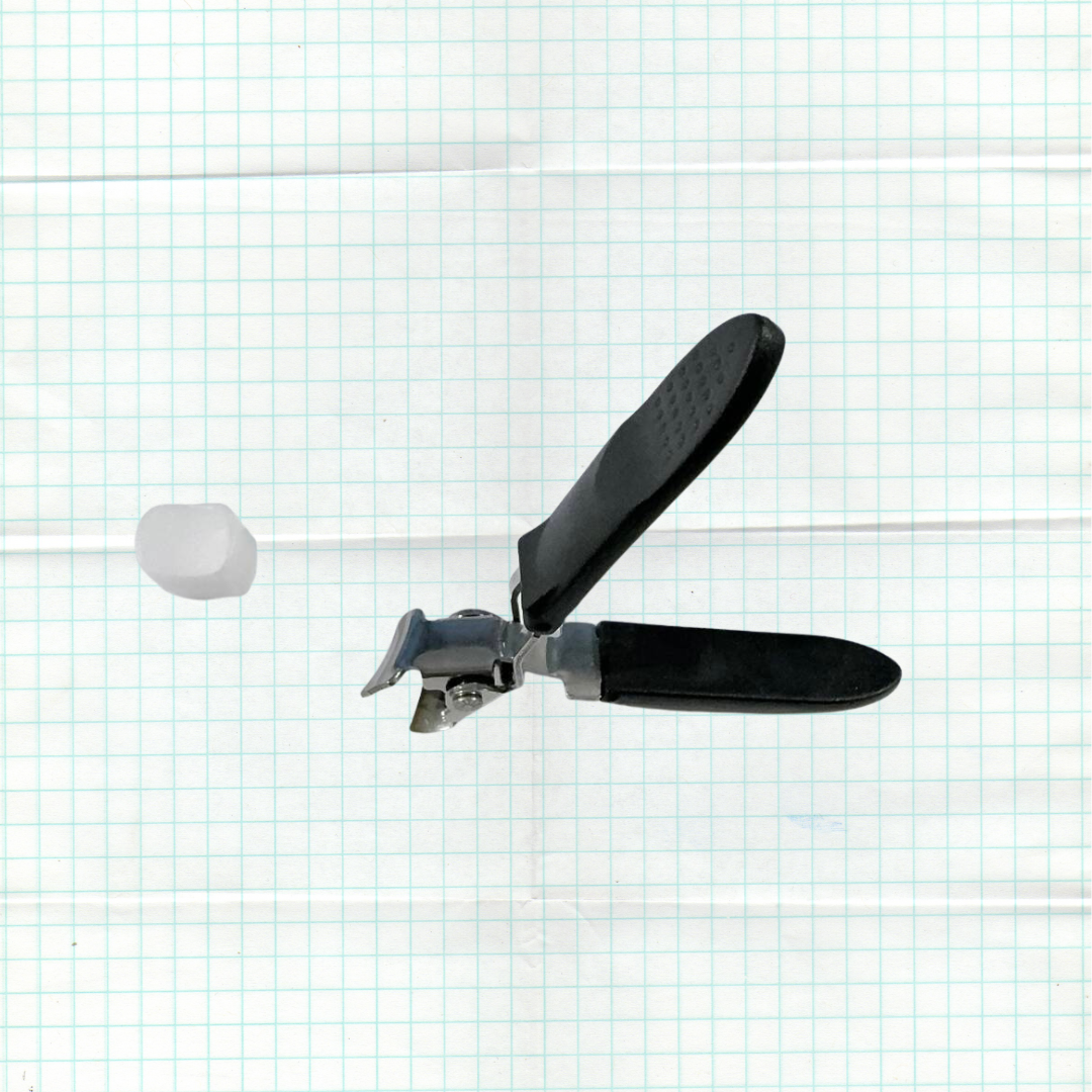 Nail Clippers Angled Stainless Steel Nail Catcher
