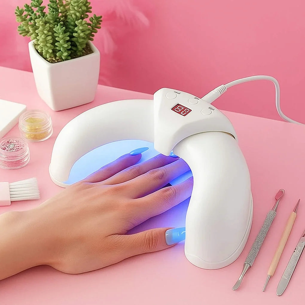 Nail Lamp USB-Powered Auto Shutoff Ergonomic Hand Rest