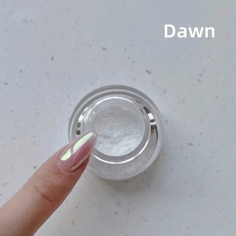 Nail Powder Mirror Finish Iridescent Shades Long-Lasting Shine