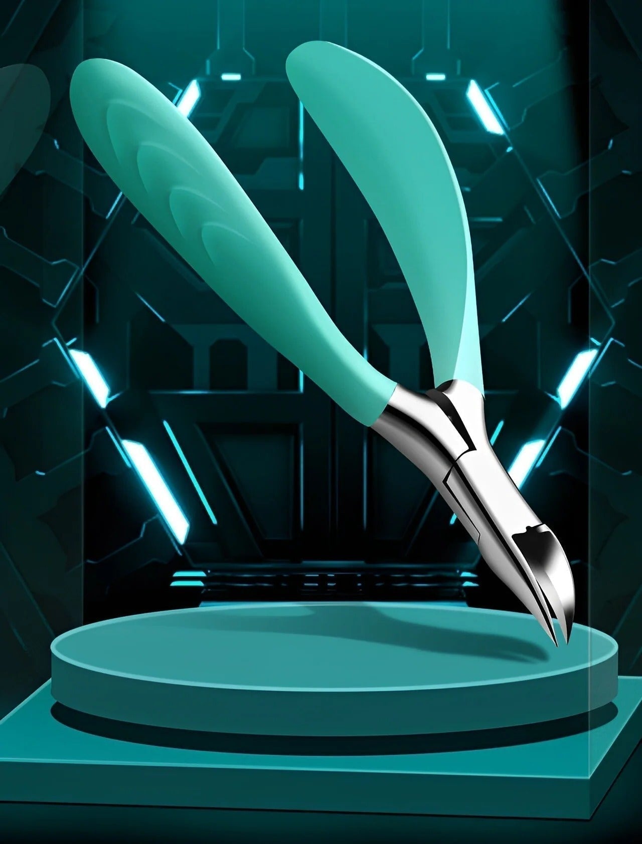 Nail Scissors Surgical Stainless Steel Curved Blades Splash Guard