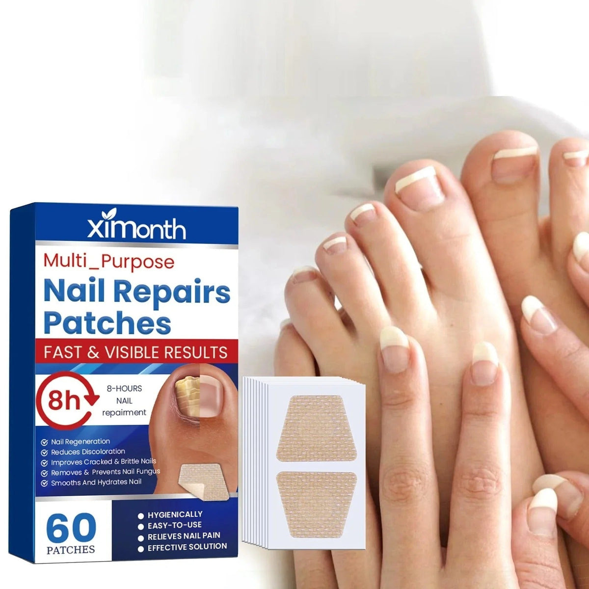 Nail Treatment Patches Overnight & Plant Based 60 Pack