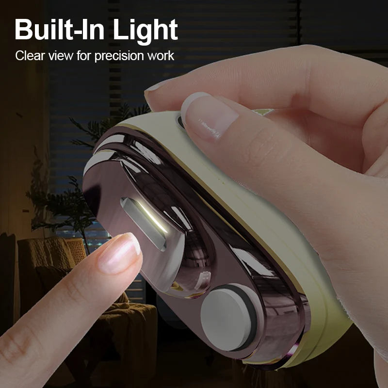 Nail Trimmer 2-in-1 Cutting & Filing Anti-Pinch LED