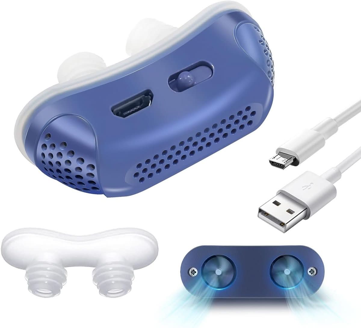 Nasal Anti-Snoring Device Low-Noise Medical Silicone USB Rechargeable