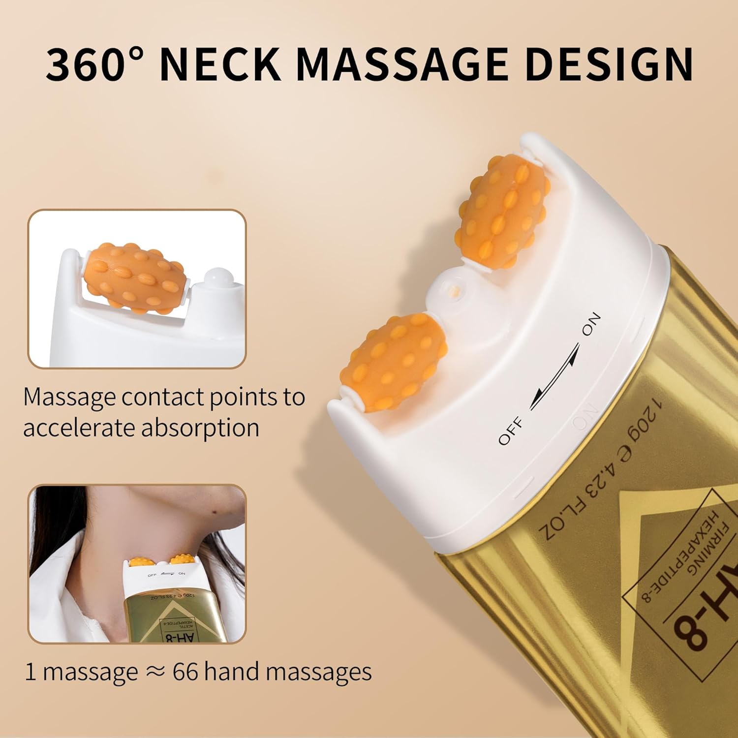 Neck & Décolleté Cream Firming Rollers Set Of 2