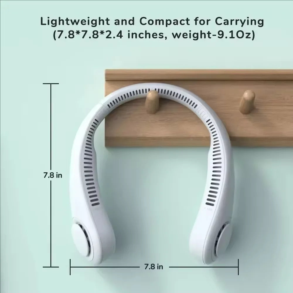 Neck Fan Bladeless USB Rechargeable Lightweight