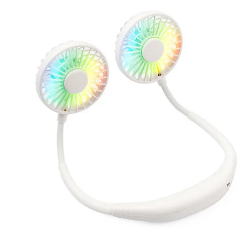 Neck Fan Hands-Free Dual Adjustable Heads USB Rechargeable