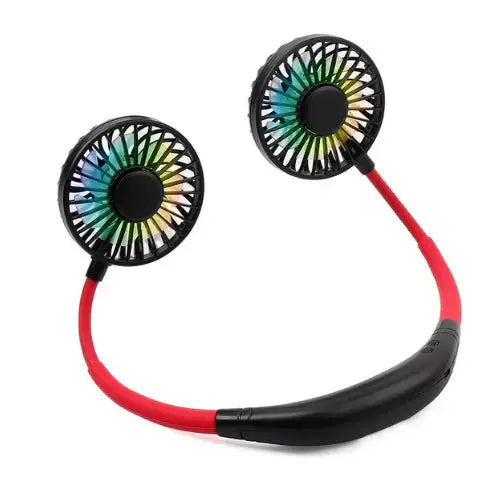 Neck Fan Hands-Free Quiet Dual Fans USB Rechargeable