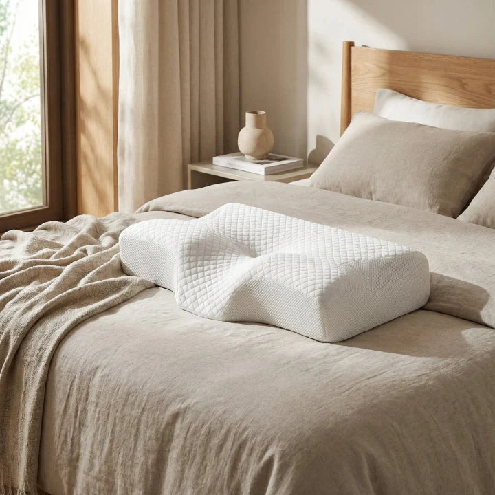 Neck Pillow Contoured Memory Foam Shoulder Cutouts