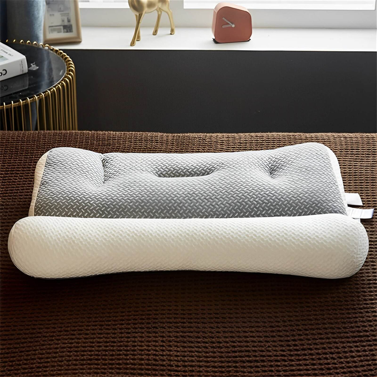 Neck Pillow Ergonomic Memory Foam Hypoallergenic Cover