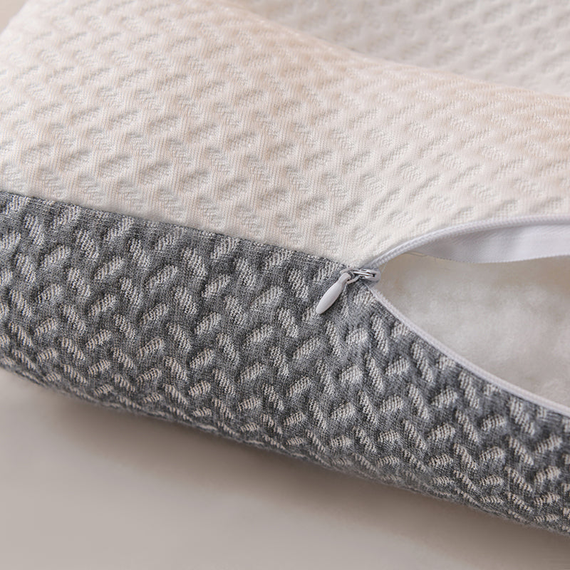 Neck Pillow Feather-Silk Filling & Breathable Cotton Cover