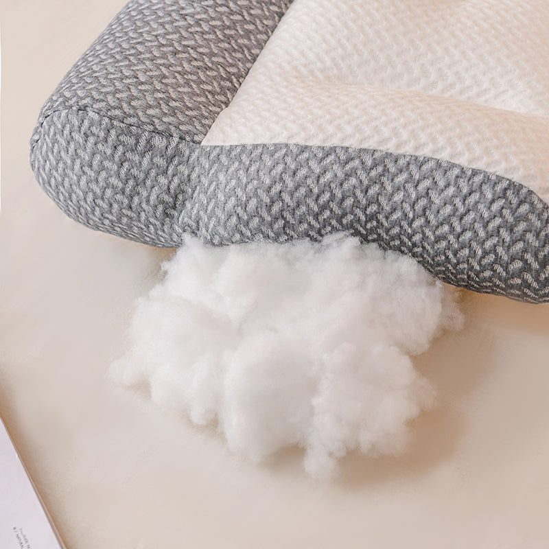 Neck Pillow Feather-Silk Filling & Breathable Cotton Cover