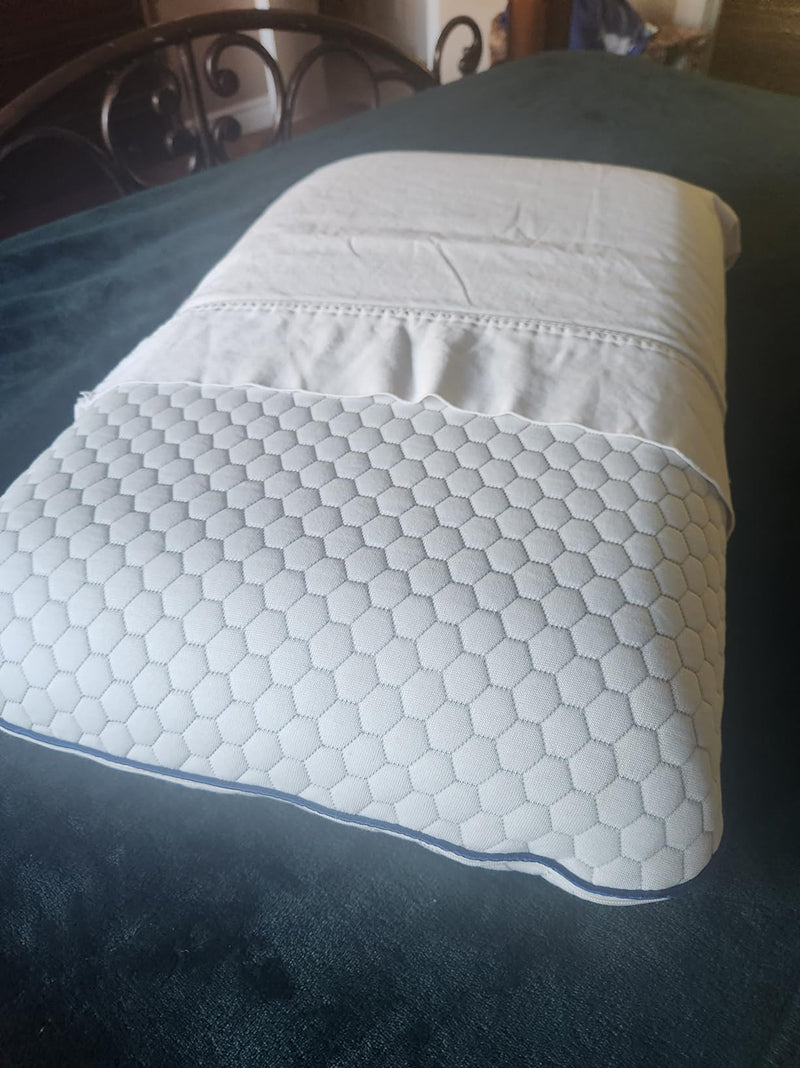Neck Pillow Memory Foam Cooling Gel Removable Washable Cover