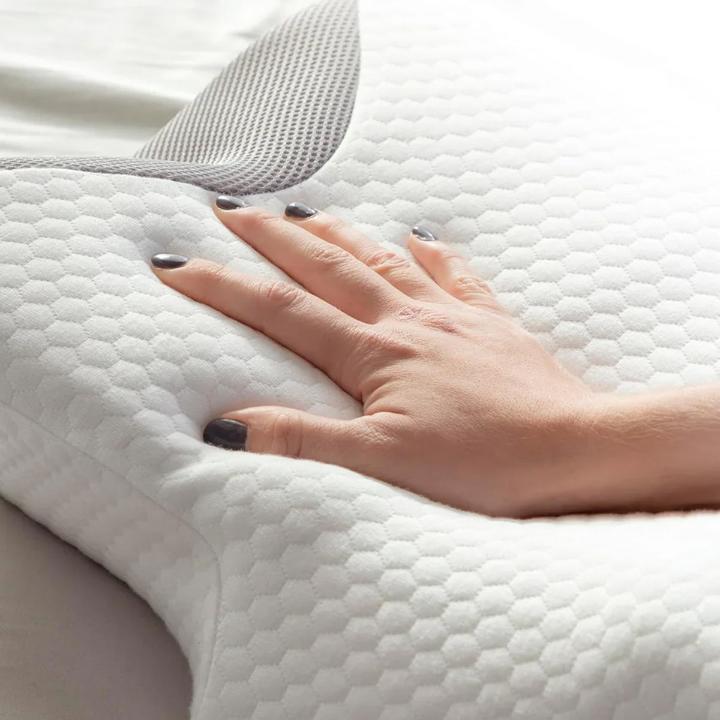 Neck Pillow Orthopedic Butterfly Memory Foam 3D Mesh Cover