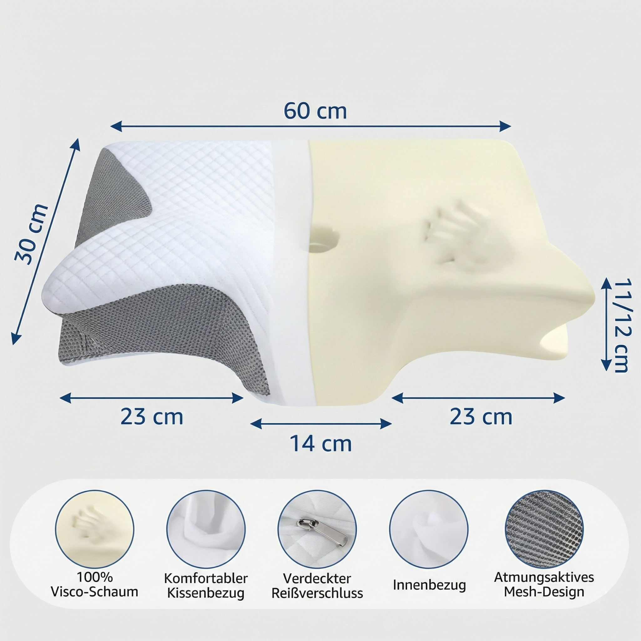 Neck Pillow Orthopedic Butterfly Memory Foam