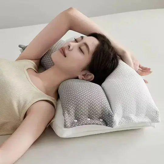 Neck Pillow Two-Zone Contour Breathable Cotton Cover