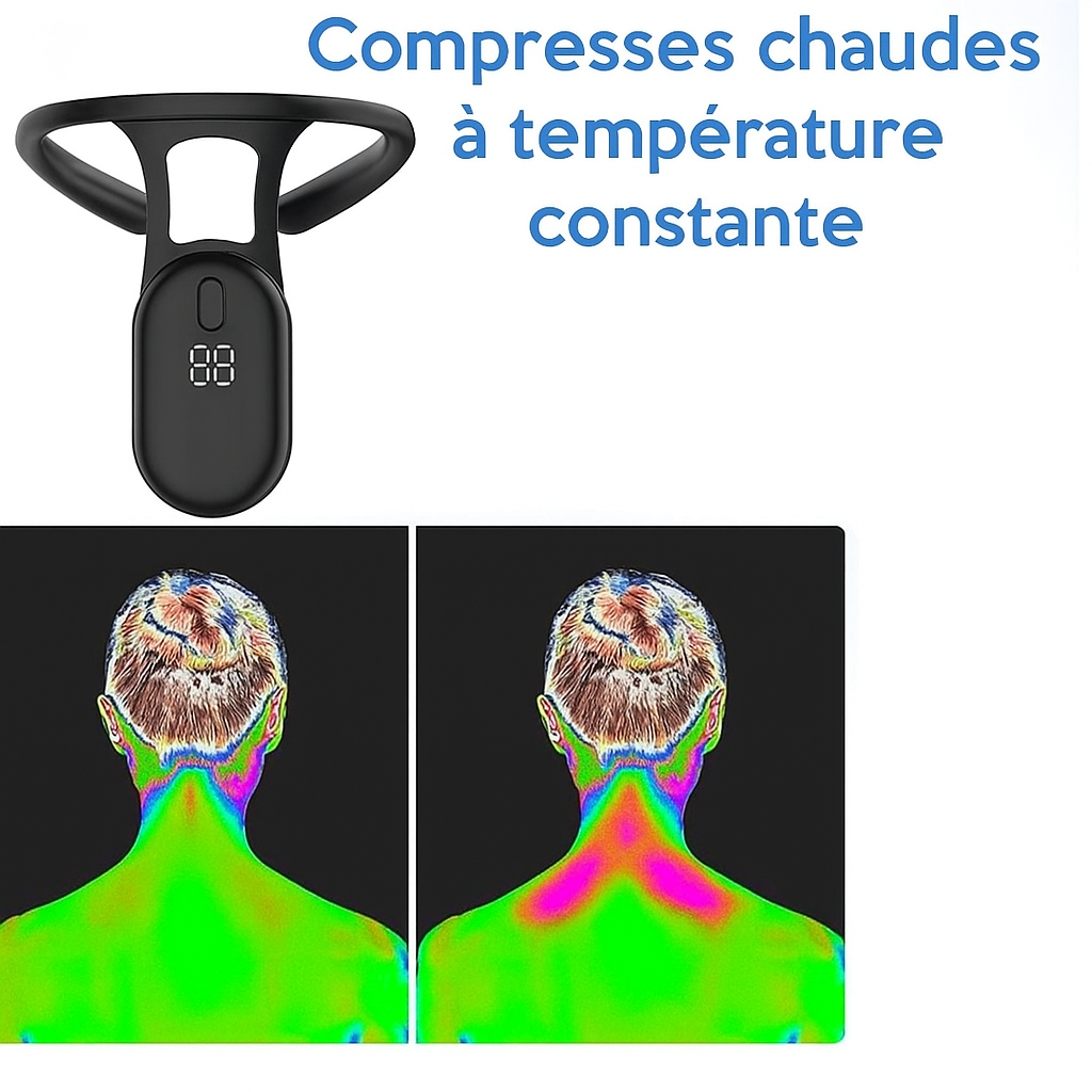 Neck & Shoulder Massager Wireless Pulsation Ergonomic & Lightweight