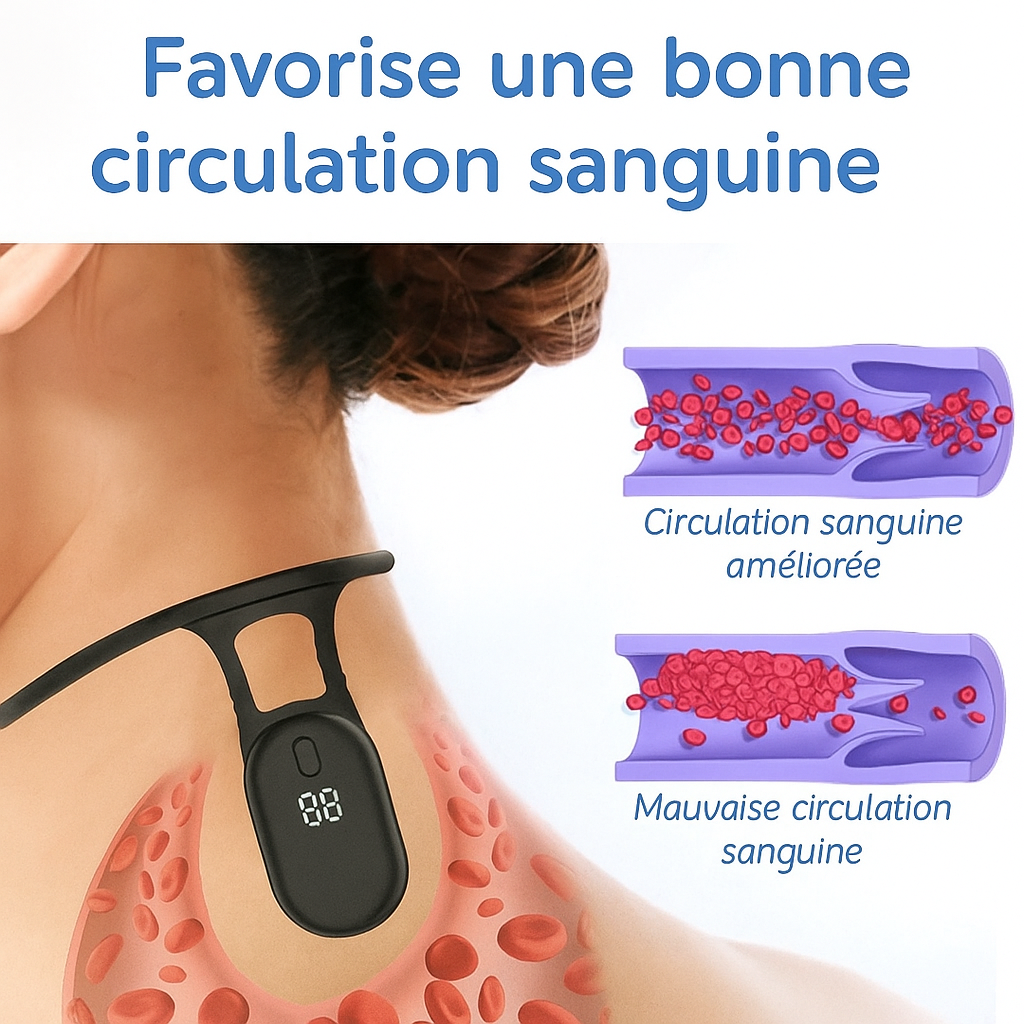 Neck & Shoulder Massager Wireless Pulsation Ergonomic & Lightweight