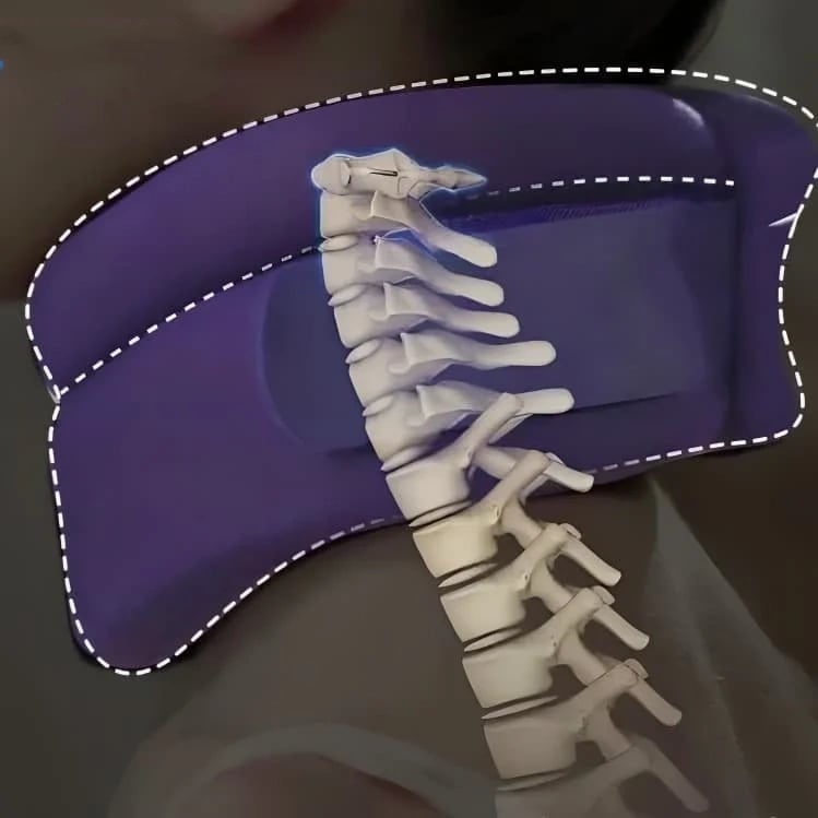 Neck Support Ergonomic V-Shape Breathable Fabric Adjustable Velcro