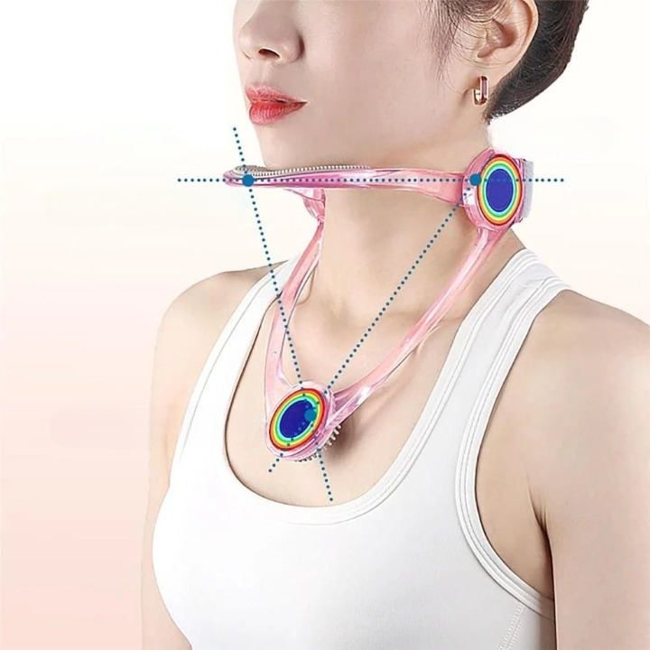 Neck Support Open Frame 3-Point Alignment Soft Flannel Padding