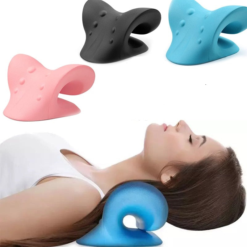 Neck Support Pillow Ergonomic Curved Shape & Pressure Points