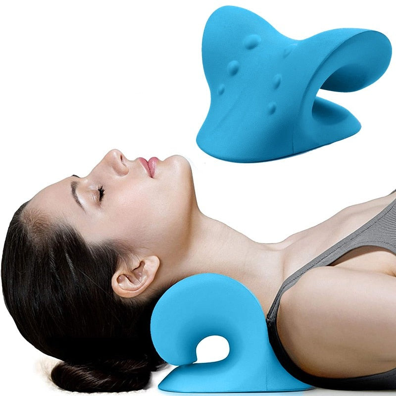 Neck Support Pillow Ergonomic Curved Shape & Pressure Points