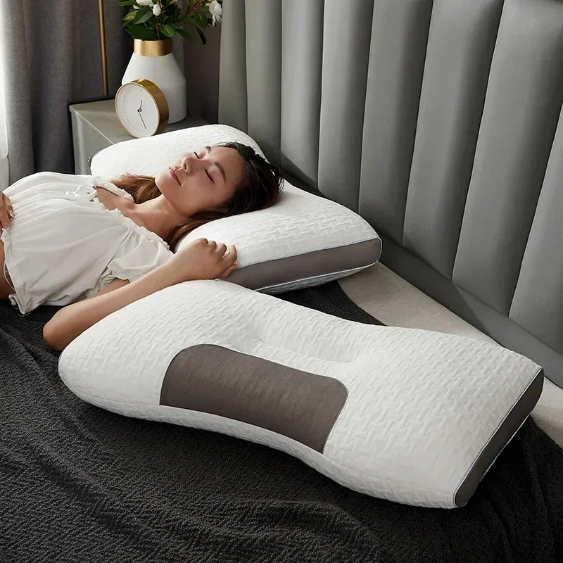 Neck Support Pillow Orthopedic Integrated Massage Soy Fiber