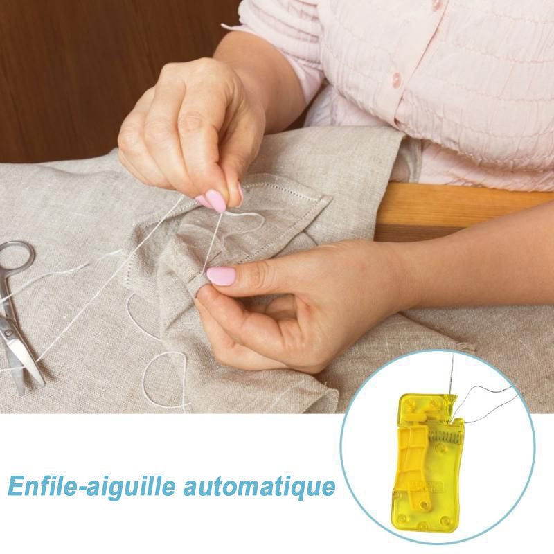 Needle Threader Automatic Hand & Machine Two-Pack