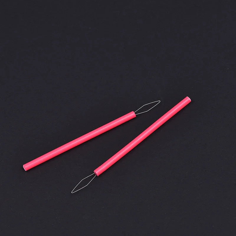 Needle Threader Ergonomic Cylindrical Grip Reduces Eye Strain