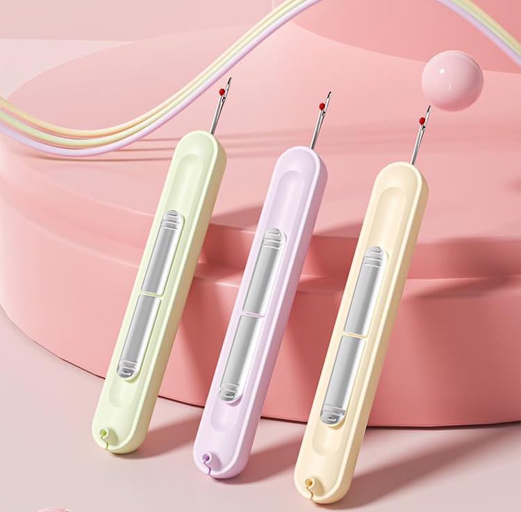 Needle Threader & Seam Ripper Compact Stainless Steel Tip