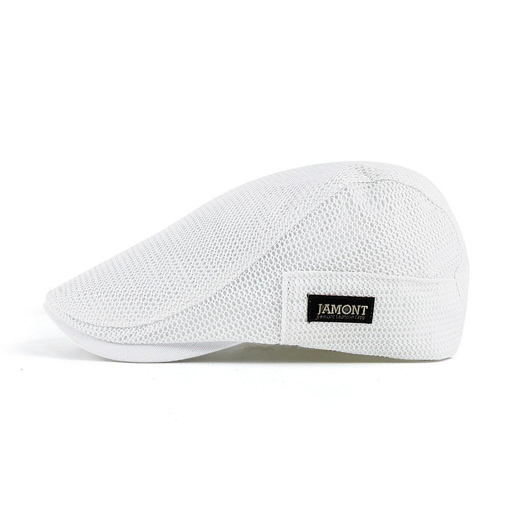 Newsboy Cap Breathable Cotton Mesh Adjustable Strap