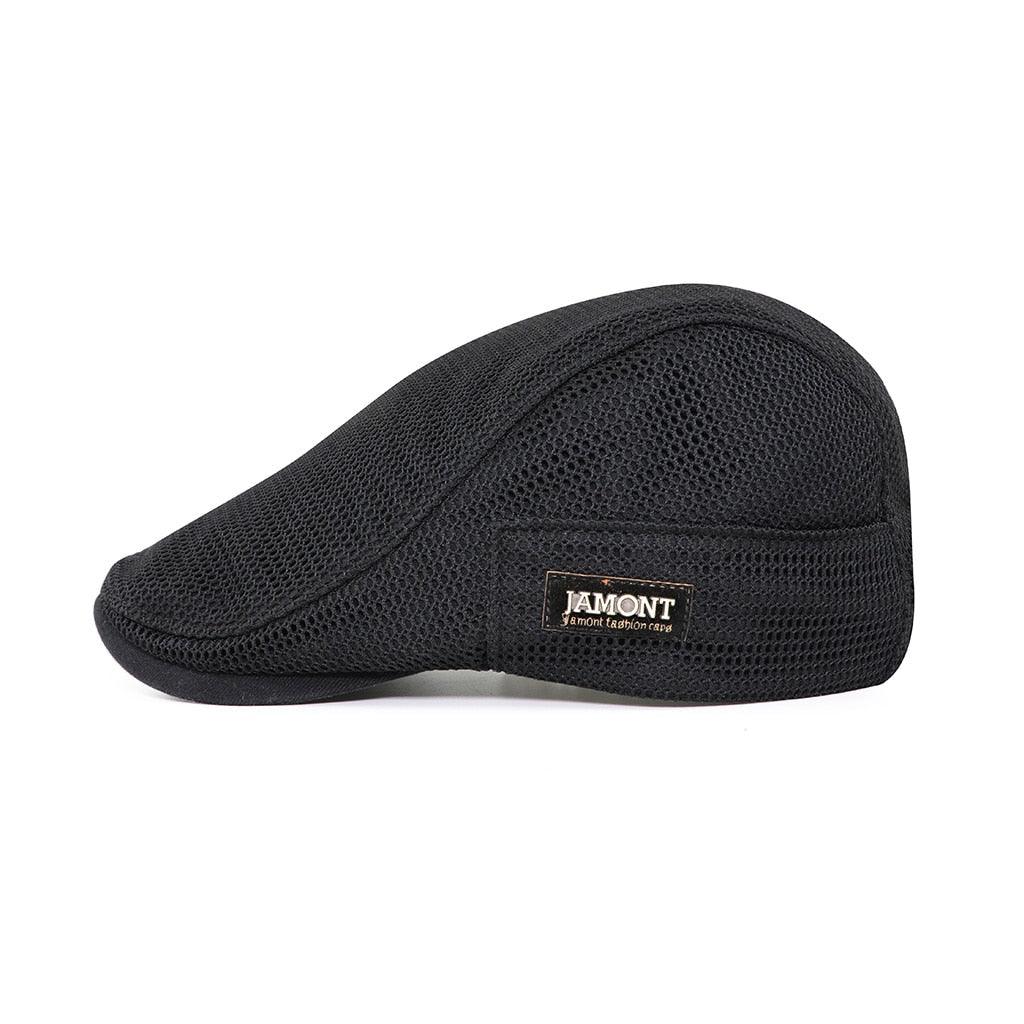 Newsboy Cap Breathable Cotton Mesh Adjustable Strap