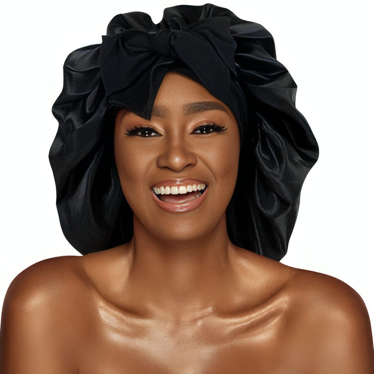 Night Cap Double-Layered Satin Anti-Frizz Set of 2