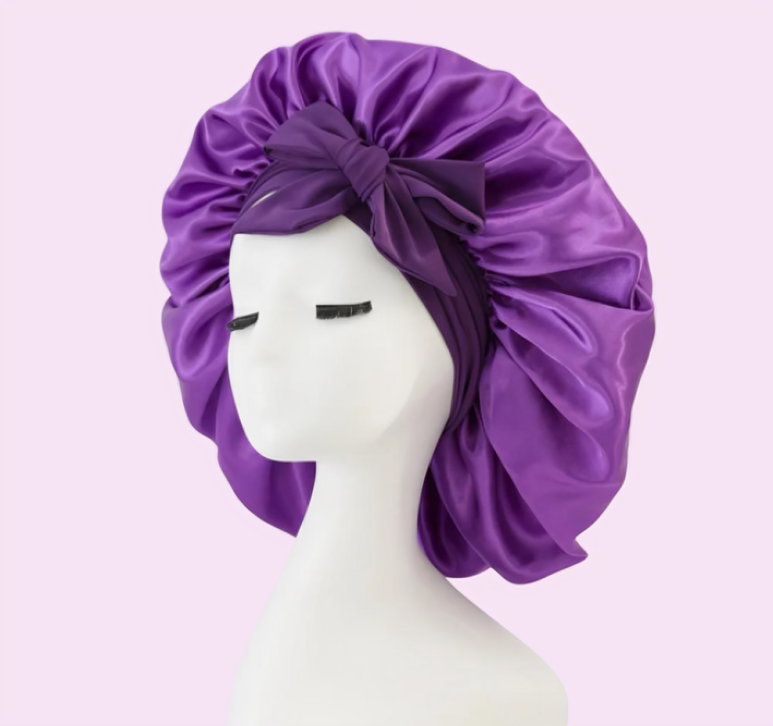 Night Cap Double-Layered Satin Anti-Frizz Set of 2