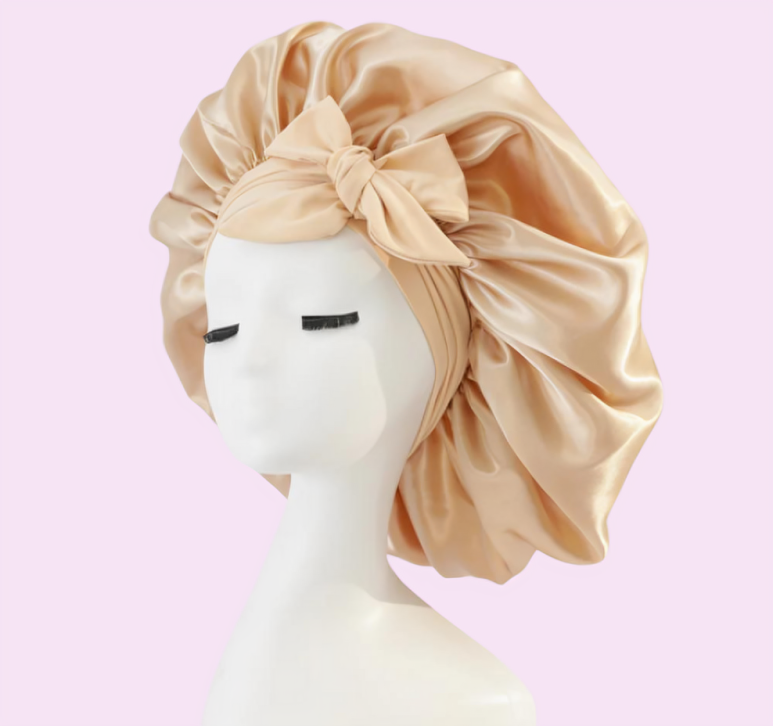 Night Cap Double-Layered Satin Anti-Frizz Set of 2