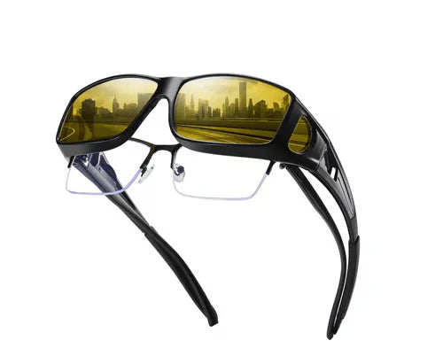 Night Driving Over-Glasses Polarized Yellow & Anti-Reflective