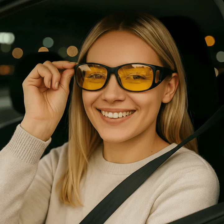 Night Driving Over-Glasses Polarized Yellow & Anti-Reflective