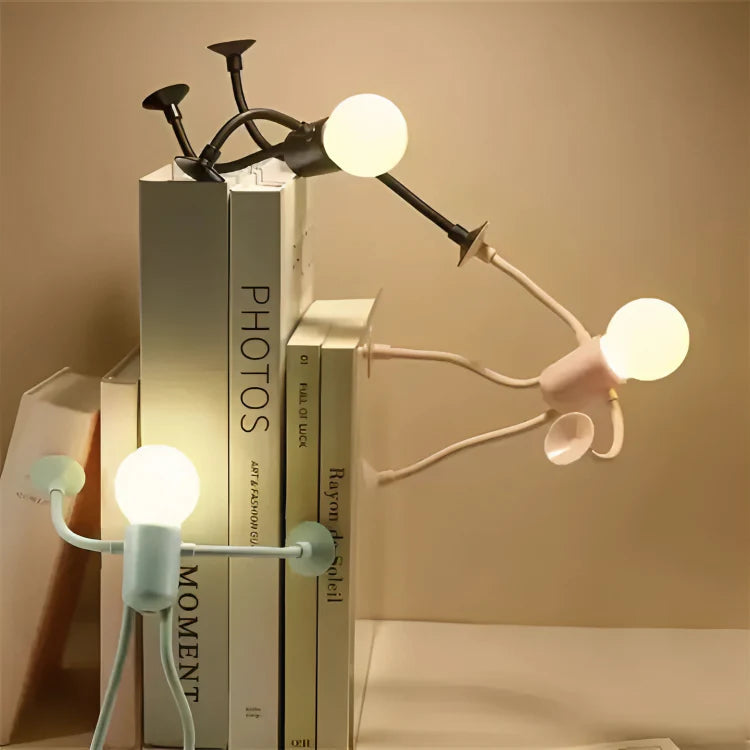 Night Light Flexible Figure Suction Cups USB Rechargeable