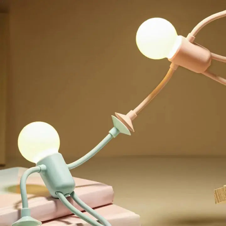 Night Light Flexible Figure Suction Cups USB Rechargeable