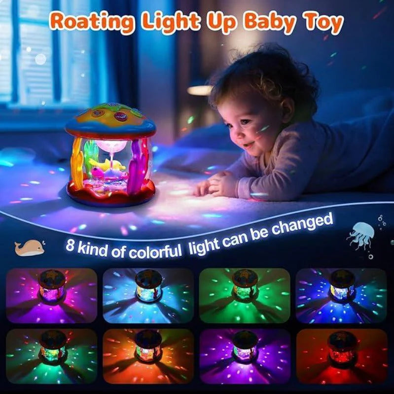 Night Light Projector Rotating Sea Animals & Star Projection
