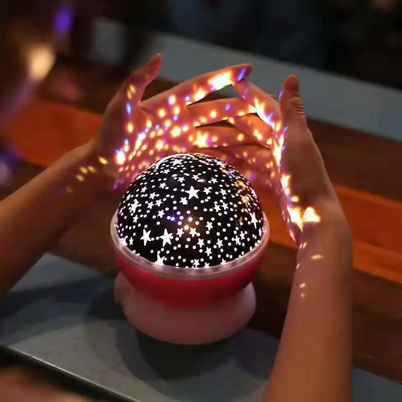 Night Light Projector Starry Sky Rotating USB Rechargeable